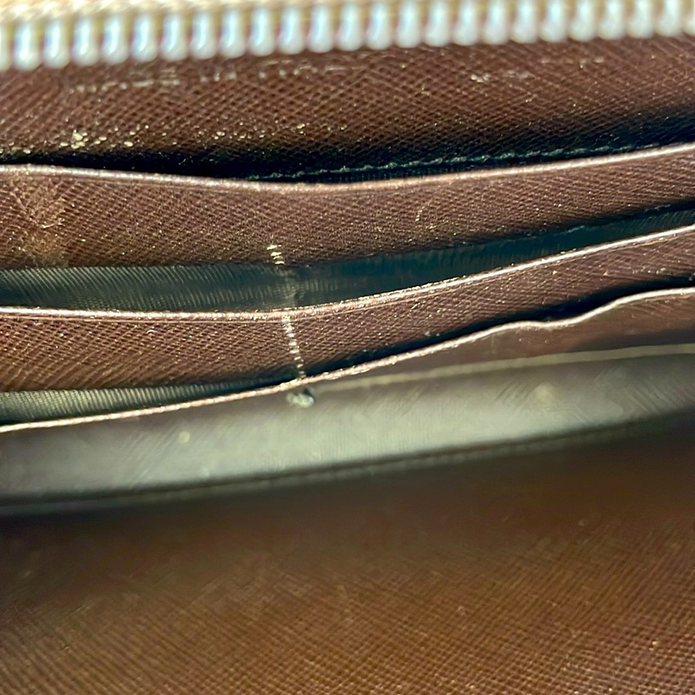 Prada Army green & Brown Nylon Zippy Wallet - Picture 12 of 16